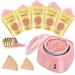 At Home Waxing Kit for Women, Bouvetan Wax Warmer for Hair Removal with 17.5oz Hard Wax Beads, Hard Wax Warmer Kit for Face Eyebrow Armpit Arms Legs Bikini, Wax Kit for Hair Removal with 20 Wax Sticks 5Rose