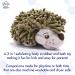 SoapSox Kids Exfoliating Bath Scrub Toy - Hendrix The Hedgehog | Soft Animal Wash Cloth Sponge for Babies, Kids, Children - Buy Online on SooperMarket.com