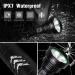 Lyting USB Rechargeable 150000 Lumens Super Bright Flashlight | 5 Modes, IPX7 Waterproof | Powerful Flash Light for Emergencies & Camping - Black - Buy Online on SooperMarket.com