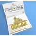 Cakeshop Cake Decoration Pack | Motorcross Dirtbike Theme Premium Double Sided Glitter Card Cake Topper & 25g Party Pack of Cake Sugar Sprinkles | Custom Name Cake Decorations (Gold) Prime Glitter Card: Gold - Buy Online on SooperMarket.com
