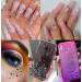Holographic Nail Glitters Sequins Set - 4 Boxes | Butterfly, Heart, Alphabet, Star | Chunky Flakes for Nail Art, Craft, Makeup - Mixed Colors - Buy Online on SooperMarket.com