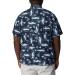 Columbia Men's Trollers Short Sleeve Shirt - Collegiate Navy Anchors Up XLT - Buy Online on SooperMarket.com