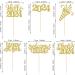 SYKYCTCY 36 Pack Happy New Year Cupcake Toppers Glitter Welcome 2024 Cupcake Topper Cheers to 2024 Cupcake Topper Hello 2024 Cupcake Food Picks Decorations for Happy New Year Eve Party Supplies Gold Color 4 - Buy Online on SooperMarket.com