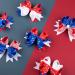 Whaline 6 Pack 4th of July Hair Bow Clips - Patriotic Red Blue White Barrettes for Women & Girls | Memorial Day Holiday Accessories - Buy Online on SooperMarket.com