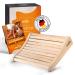 Alpine breath sauna headrest wood 100% natural wood - ergonomic sauna head support wood - noble sauna accessories infrared cabin - comfortable & wide headrest sauna wood for sauna & infrared cabin
