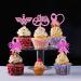 Cyodoos 30 PCS Breast Cancer Awareness Cupcake Toppers Glitter Pink Ribbon Never Give Up Beliveve Hope Cupcake Picks Pink Ribbon Party Cake Decorations Supplies - Buy Online on SooperMarket.com