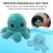 XEANCO Octopus Plushie - Double-Sided Flip Reversible Soft Stuffed Toy for Kids and Friends in Sea Green Blue | Perfect for Playing & Expressing Mood - Buy Online on SooperMarket.com