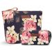 Lokass cultural bag Cultural bag 2 in 1 cosmetic bag make-up bag for women women waterproof wash bag Travel wash bag toilet bag with a handle approx. 21x10x19cm (approx. 4 liter) peony-2 in 1