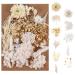 AhlsenL Real Dried Flowers  Natural Dried Flowers Mixed  Hydrangeas  Daisies  Natural Pressed Flowers White Decorative Dried Flowers for DIY Candle Resin Jewelry Nail Pendant Crafts Making
