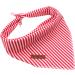 Buy Lionet Paws Red & White Striped Dog Bandana - Triangle Scarf for Stylish Pets - International Shipping Available - Buy Online on SooperMarket.com