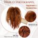 PORSMEER Claw Clip Ponytail Hair Extension - Tousled Updo Bun Copper Red 10 inch Auburn - Buy Online on SooperMarket.com