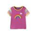 kIDio Organic Cotton - Baby Infant Toddler T-Shirt Applique - Boy Girl Summer Short Sleeve Tee (0-4 Years) 3-6 Months Purple