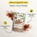 Earths Basket Organic Cacao Powder 250g Peruvian Natural & Pure Theobroma Cacao. Magnesium & Iron - Buy Online on SooperMarket.com