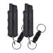 SABRE Defense Spray, 3-in-1 Formula Contains Max Strength Pepper Spray, CS Military Tear Gas & UV Marking Dye, Quick Release Key Ring for Easy Carry, Finger Grip for Accurate Aim, 25 Bursts Black Spray Keychain