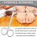 Long Handled Toenail Scissors Clippers - Stainless Steel for Seniors - 6 Inch Podiatrist Manicure Pedicure Tool - Buy Online on SooperMarket.com