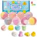 8 Pack Bubble Bath Bombs for Kids with Surprise Toy - Natural Essential Oil Fizzies Set - Kids Safe Christmas Gift - Buy Online on SooperMarket.com