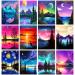 TINY FUN 12 Pack Diamond Painting Kits for Adults 5D Diamond Art Kit for Beginners DIY Paint with Round Full Drill Diamonds Paintings Gem Art for Home Wall Decoration Gift (12X16 Inch
