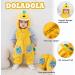 Doladola Baby Romper Dalmatian Animal Onesie | Toddler Jumpsuit Newborn Outfit 2-3.5 Years | Yellow Dinosaur Print - Buy Online on SooperMarket.com