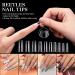 Beetles Clear French Acrylic Nail Tips - Half Cover False Nails with Case for DIY Nail Art at Home - Buy Online on SooperMarket.com