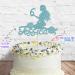 Cakeshop Cake Decoration Pack | Mermaid Happy Birthday Premium Double Sided Glitter Card Cake Topper & 25g Party Pack of Cake Sugar Sprinkles | Custom Name & Age Cake Decorations (Baby Blue) Non-Prime Glitter Card: Baby Blue - Buy Online on SooperMarket.com