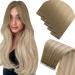 Shop Laavoo Real Hair Tape Extensions Ombre Brown & Blonde Balayage | Virgin Hair 55cm 5 Pcs - Buy Online on SooperMarket.com