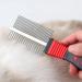 Deshedding Tool & Pet Grooming Professional Metal Shedding Brush Pet Cat Dog Grooming Comb Trimmer Tool Double Sided Fur Rake Tool - Buy Online on SooperMarket.com