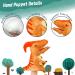 Lilizzhoumax Parasaurolophus Hand Puppet Plush Toy - Interactive Dinosaur Stuffed Animal for Kids | Educational Role-Playing Toy & Home Decor - Buy Online on SooperMarket.com