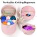 Leudes Crochet Tote - Water Resistant Yarn Storage Organizer - Pink - Buy Online on SooperMarket.com