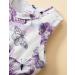 Puseky Toddler Baby Girls Floral Dress and Coat Set 6-12 Months - Purple Outfit - Buy Online on SooperMarket.com
