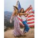 Patriotic Rhinestone Twist Headband for Women | Red White Blue Crystal Hairband for 4th of July Holiday Party - Buy Online on SooperMarket.com