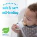 Dr. Brown's Fresh First Silicone Feeding Station - Mint Green & Grey 2 Pack | Best for Baby Feeding - International Shipping Available - Buy Online on SooperMarket.com