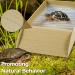 Tortoise Water Dish Tortoise Bath Dish 30.5x14.8x5.8cm Anti Slip Reptile Pool Bowl with Ramp Reptile Feeding Box Dish Plastic Turtle Water Bowl Tortoise Habitat Accessories for Basking Feeding Wood Small - Buy Online on SooperMarket.com