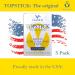 Vapon Topstick - Original Men's Grooming Tape | Clear Double-Sided Tape for Toupees & Wigs | 150 Count (3 Boxes) | Strong Adhesive Strips & Bonus Key Chain - International Shipping Available - Buy Online on SooperMarket.com