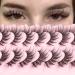 Wispy Mink Lashes Natural Look Eyelashes Volume Lash Extensions Fluffy False Eyelashes 18mm Long Strip Lashes Cat Eye Eyelashes Fairy Look 7 Pairs Multipack by Geeneiya