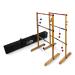 Ladder Toss Double Wooden Ladder Ball Game with Finished Wood and Durable Nylon Carrying Case