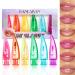 Mrettick Aloe Vera Lip Gloss Long Lasting Nutritious Lip Balm Moisturizing Aloe Vera Lip Oil for Lip Treatment and Dry Lips Color Changing Lipstick Tinted Lip Balm Set (B)