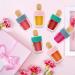 WSERE 20 Pcs Cute Lip Gloss Tubes - 4g Portable Empty Lip Glaze Containers | Reusable & Refillable DIY Cosmetic Samples Bottles | Creative Ice Cream Shape in Pink - Buy Online on SooperMarket.com