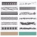GLOBLELAND 12Pcs Flower Lace Leaf Edge Border Plastic Embossing Folders DIY Plastic Template for DIY Christmas Thanksgiving Card Making Scrapbooking Photo Album Decor