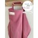 Nursing Cover for Baby Breastfeeding & Pumping | Multi-Use Car Seat Stroller Cover | Organic Muslin Cotton | TISU Mauve Pink - Buy Online on SooperMarket.com