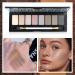 Matte Eyeshadow Palette - 8 Highly Pigmented Colors, Long-Lasting, Professional Nudes, Smoky Eye Shadow Kit with Brush - 0.50 oz (Pack of 2) - Buy Online on SooperMarket.com