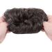 Thick Messy Curly Hair Bun Extension | Synthetic Updo Scrunchie - Brown 45g Reddish Brown - Buy Online on SooperMarket.com