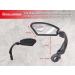 Pedal Heroes Foldable Bike Mirror with Cleaning Cloth & Bag | Stable Handlebar Rear Mirror for E-Bikes - Buy Online on SooperMarket.com