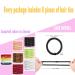 AXEN 8PCS Elastic Hair Ties for Women Girls - Soft Cotton Bands for Thick and Curly Hair - Mixed Colors - Buy Online on SooperMarket.com