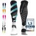 Diasports runstars compression socks for sports running marathon and triathlon |Runstars Premium compression socks with even compression and reinforced heel for women and men black/white M