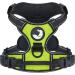 Joytale dog harness Large dogs reflective soft padded dogs curve ant zug adjustable breathable breast dishes with safe simple control handle green XL XL (1 Pack) green
