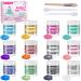 Edible glitter set - 12 colors glitter powder for drinks tasteless food coloring powder glitter powder for chocolate cake fondant drinks liquids- 3G