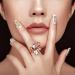 60 Pcs 3D Bear & Snake Nail Charms Set - Crystal, Gold & Silver Gems for DIY Nail Art - Buy Online on SooperMarket.com