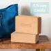 Cork Wood Yoga Blocks 2 Pack - Premium Lotus Design - 9 x 6 x 4 inches - Buy Online on SooperMarket.com