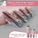 RedFlow 30 in 1 Manicure Set - Professional Nail Clippers & Pedicure Tools Kit - Travel-Friendly - Pink - Buy Online on SooperMarket.com