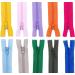 100-Piece 12-inch Nylon Coil Zippers Set - Colorful Sewing Supplies for Tailors and Crafts (20 Assorted Colors) - Buy Online on SooperMarket.com